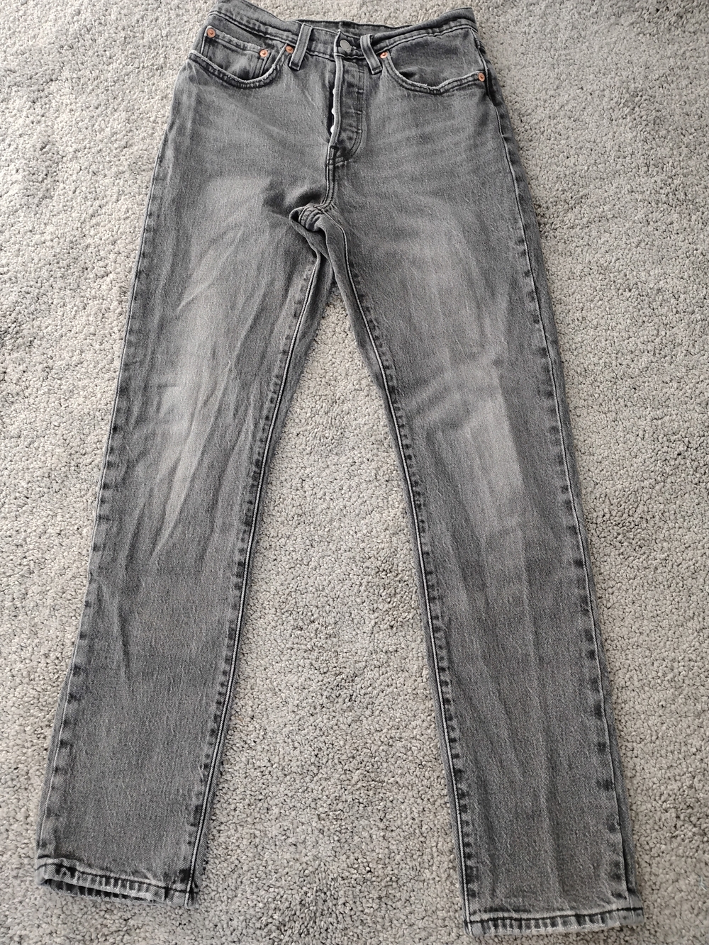 Levi's Women's Grey Straight-Leg Jeans
